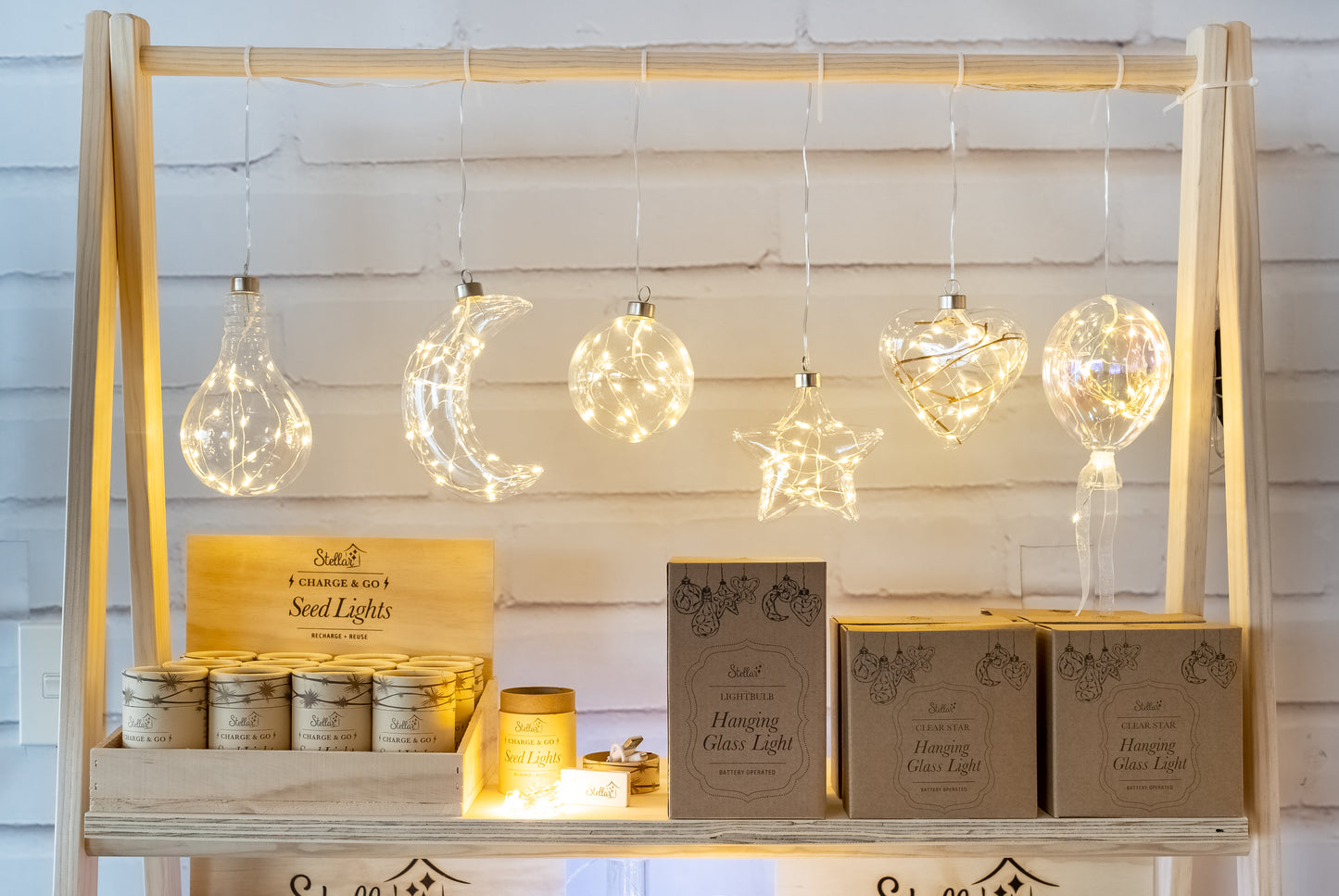 Star Hanging Glass Light