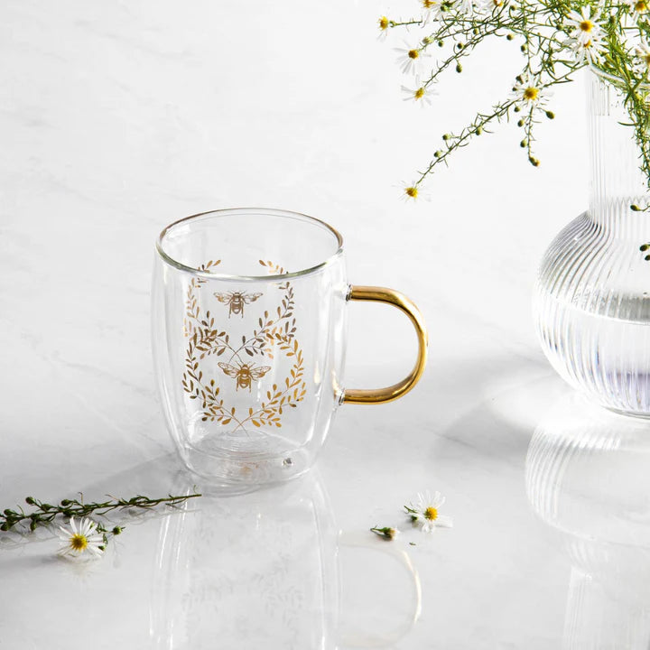 Ashdene Elegant Bee Double Walled Mug