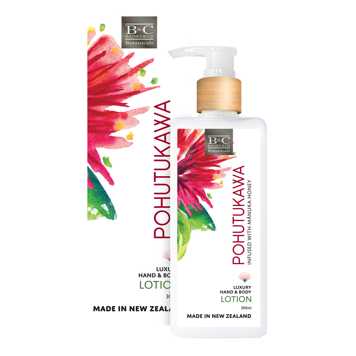 Pōhutukawa Hand & Body Lotion by Banks & Co