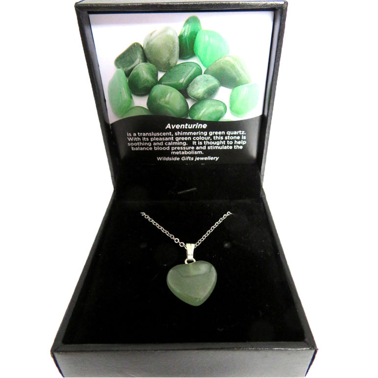 Aventurine Heart Shaped Pendant