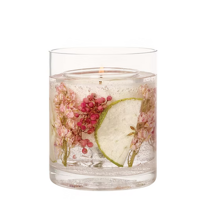 Nature's Gift Apple & Pear Blossom Gel Vase Candle