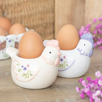 Hen Shaped Ceramic Egg Cups