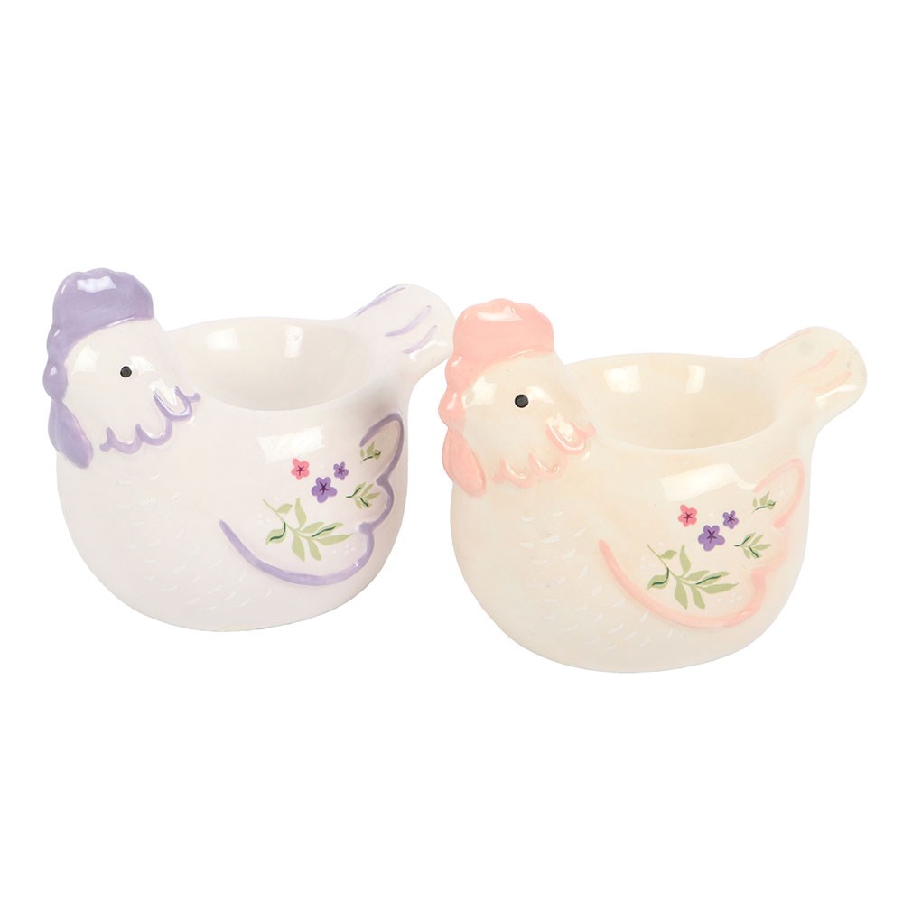 Hen Shaped Ceramic Egg Cups