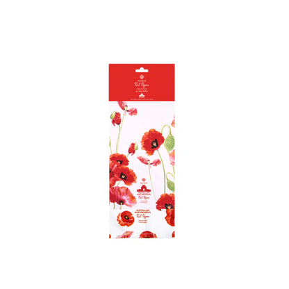Red Poppies Collection Tea Towel 2pk