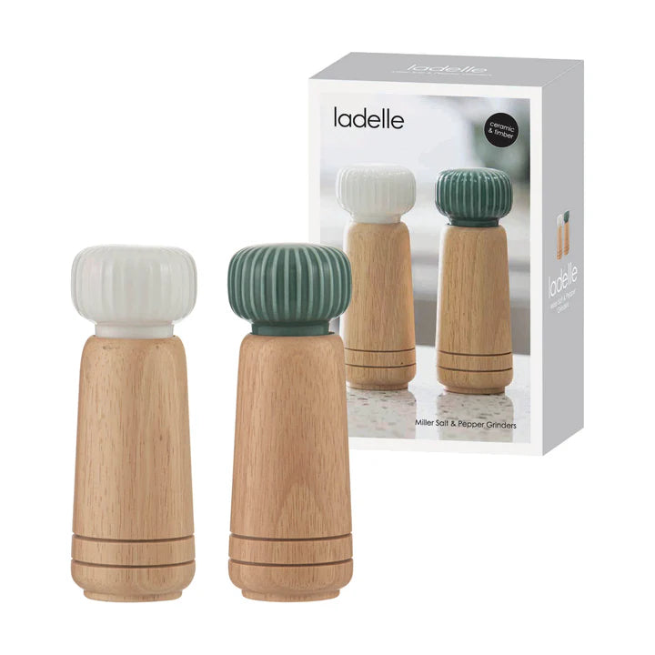 Miller Sage Salt & Pepper Grinders - Ladelle