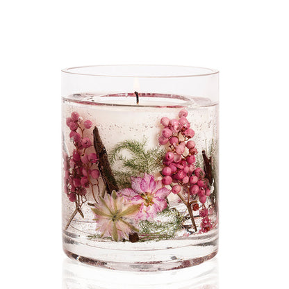 Nature's Gift Pink Pepper Flowers Gel Candle