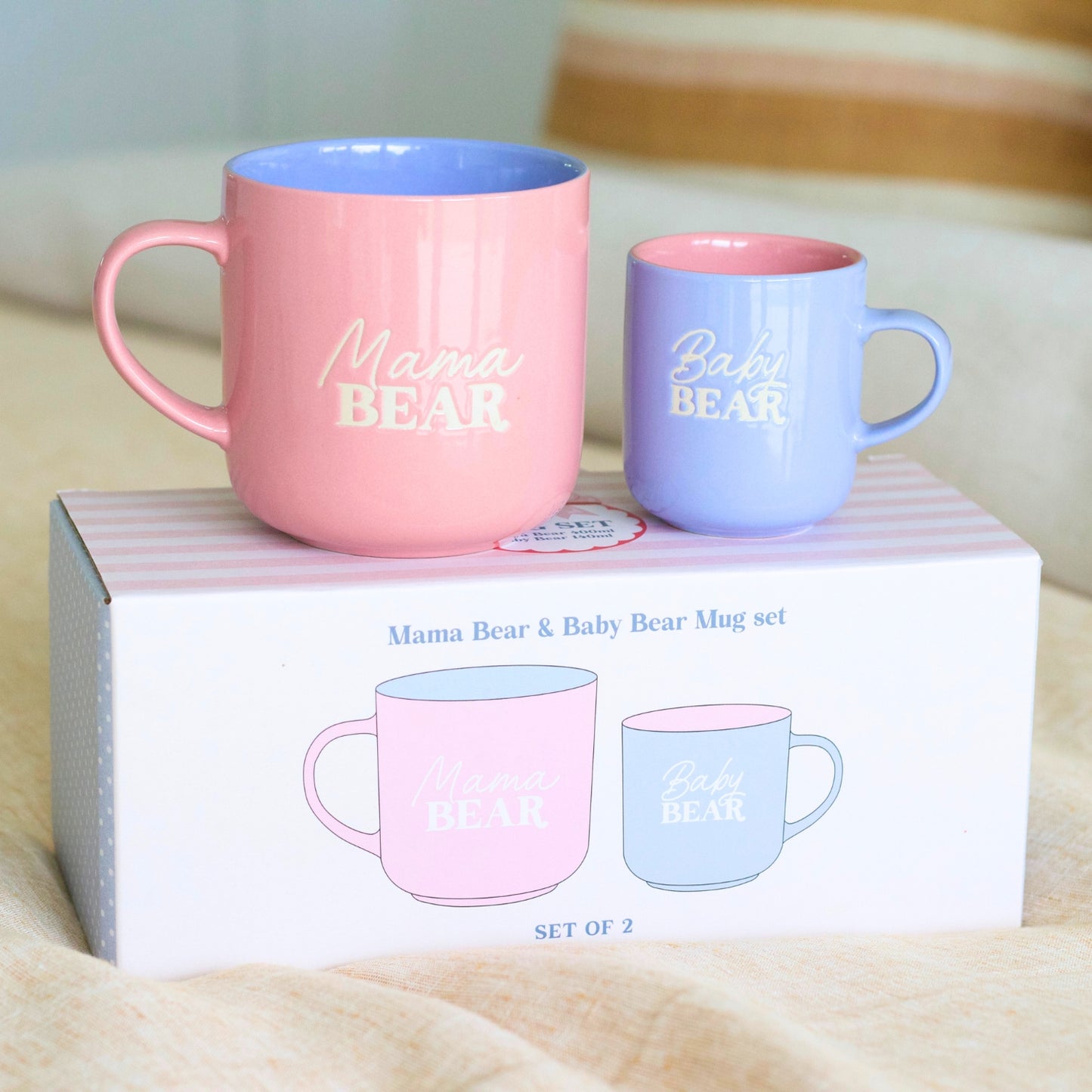 Mum & Baby Bear Mug Set