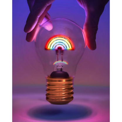 Rainbow lightbulb lamp usb rechargeable
