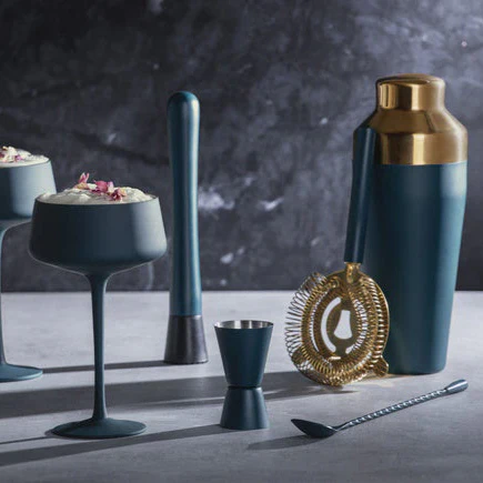 Tiffany Teal 7 piece Cocktail Set - Tempa