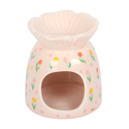 Tulip Print Ceramic Oil Burner