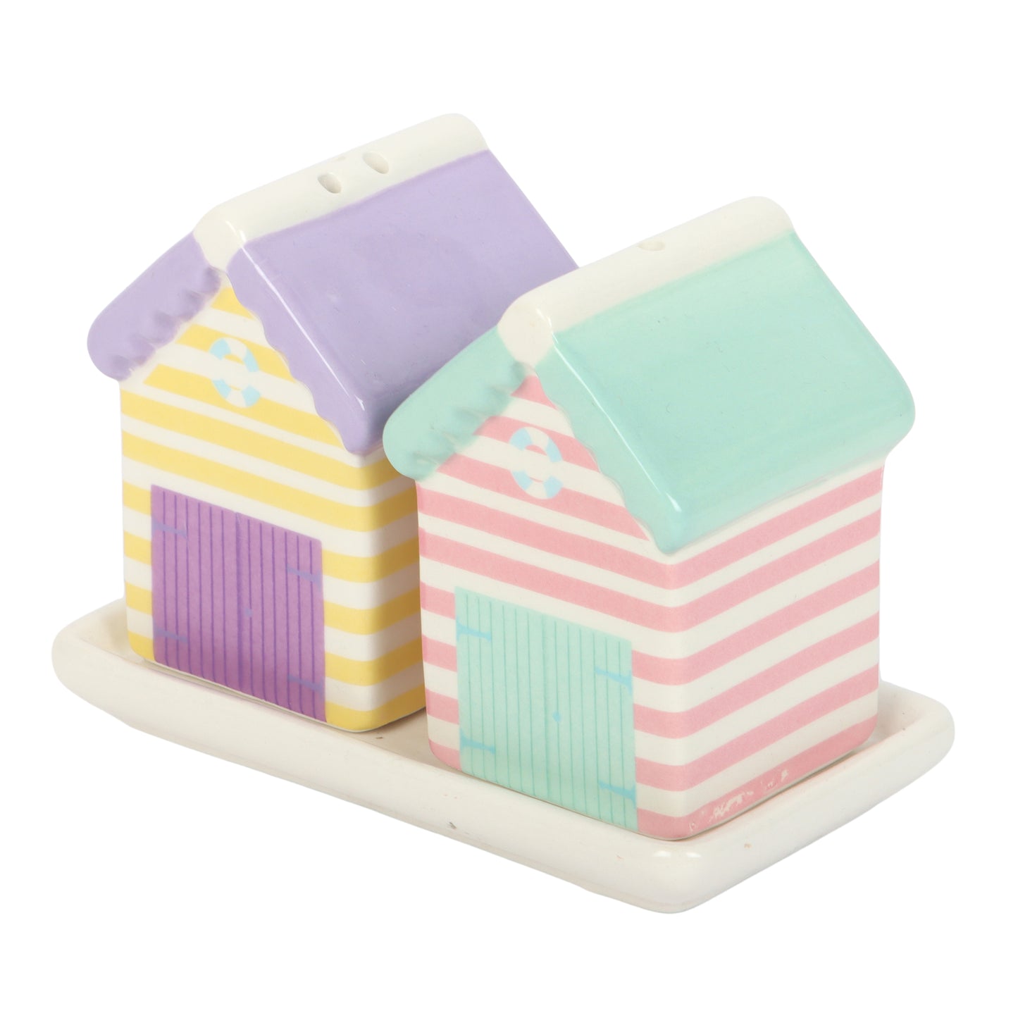 Beach Hut Ceramic Salt & Pepper Shakers