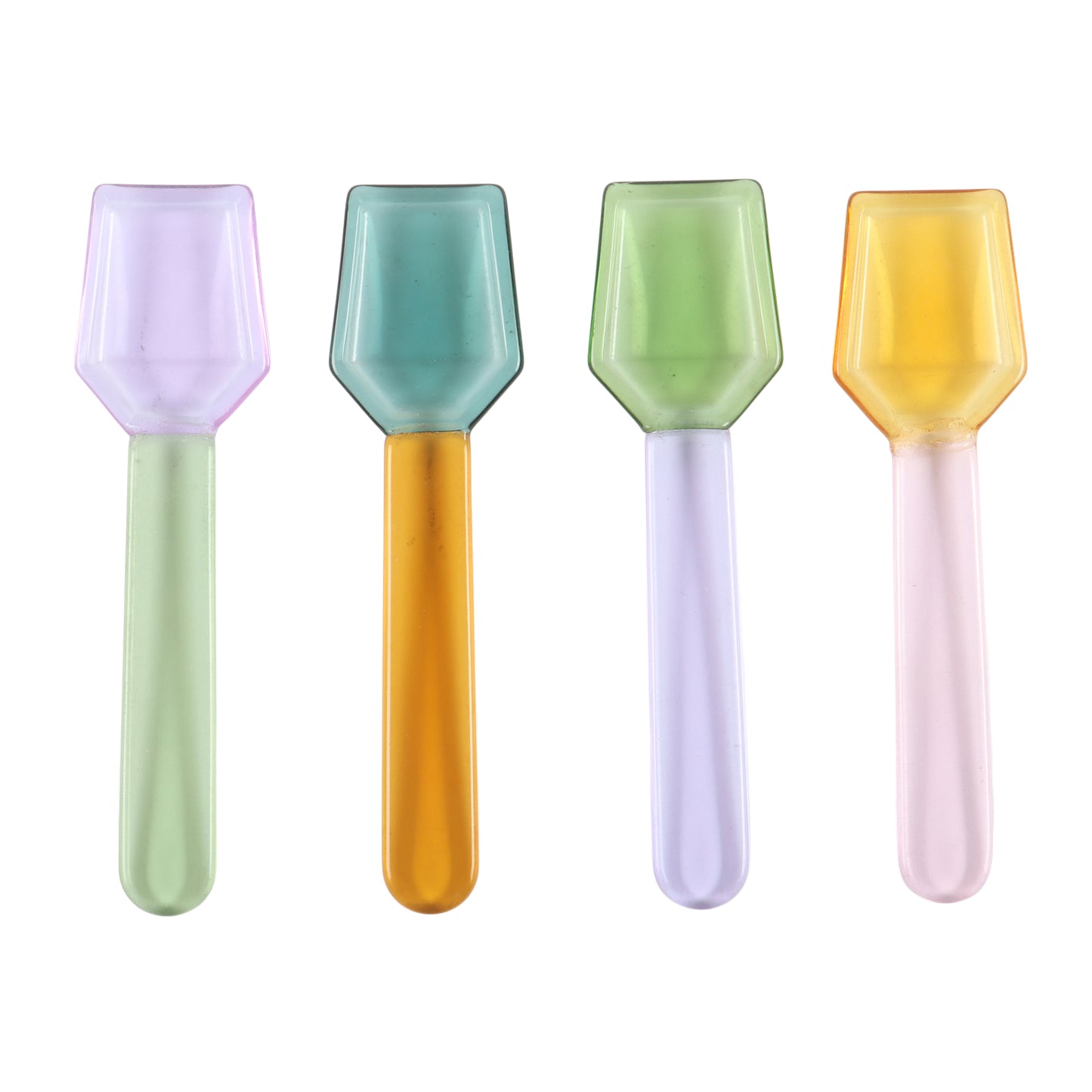 Glass Dessert Spoons Set of 4