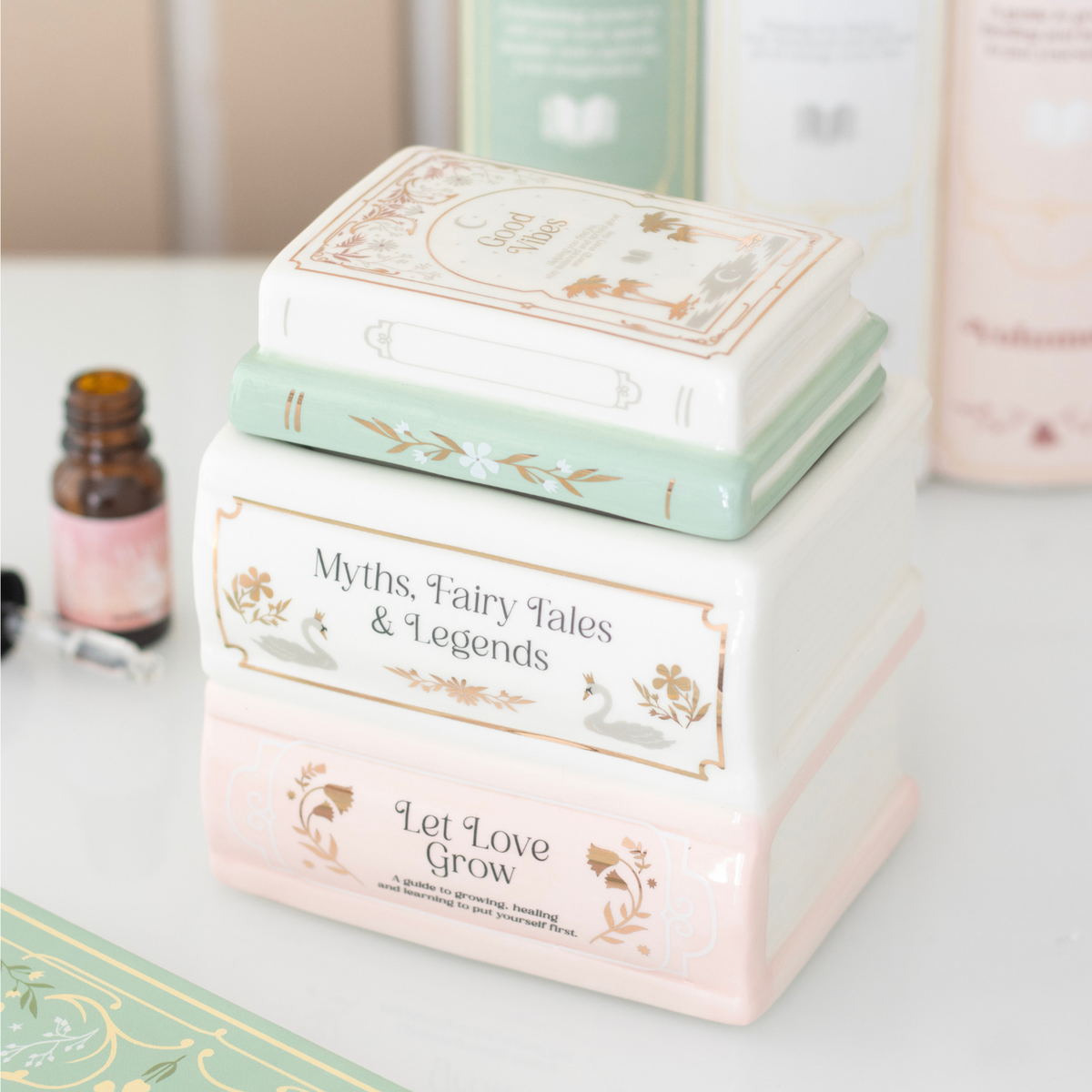 Book Stack Oil Burner & Wax Melt
