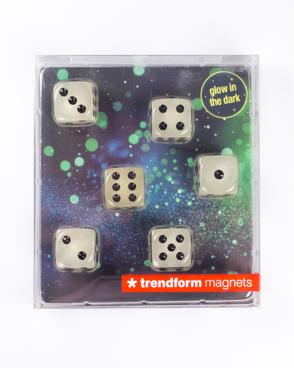 Trendform Glow in the Dark Dice Magnets