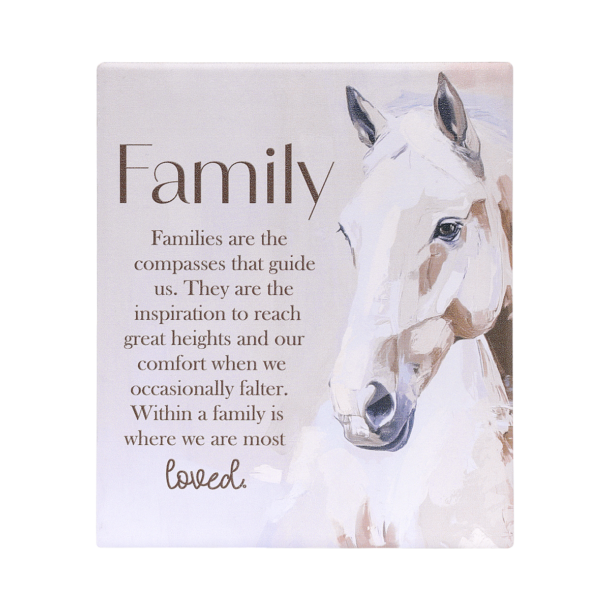 Saddle & Bloom Family Verse Plaque