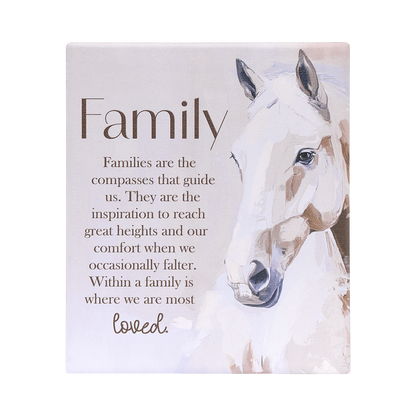 Saddle & Bloom Family Verse Plaque