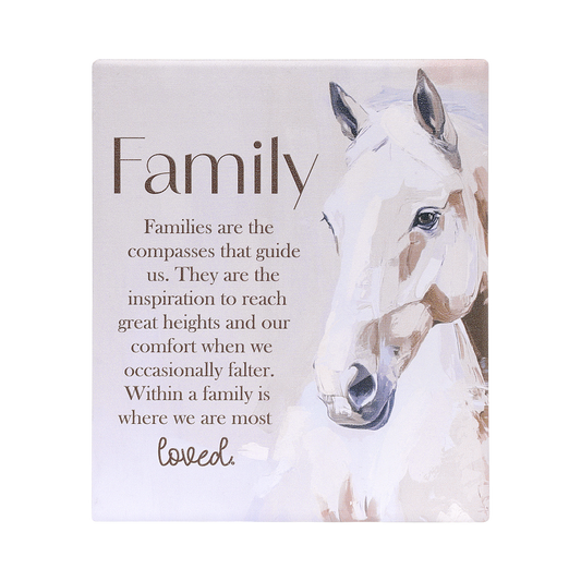 Saddle & Bloom Family Verse Plaque