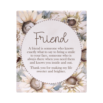Saddle & Bloom Friend Verse Plaque
