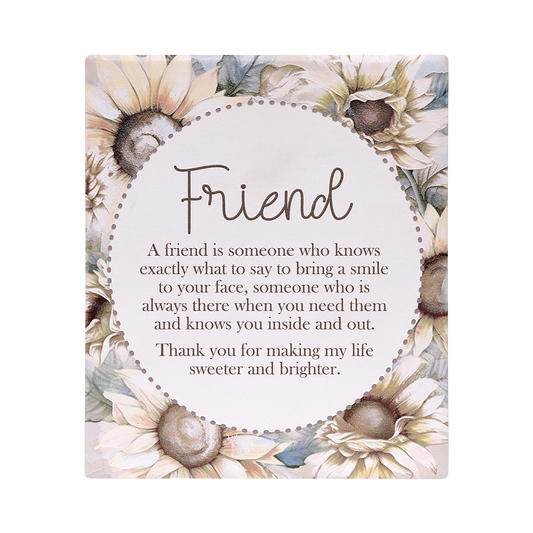 Saddle & Bloom Friend Verse Plaque