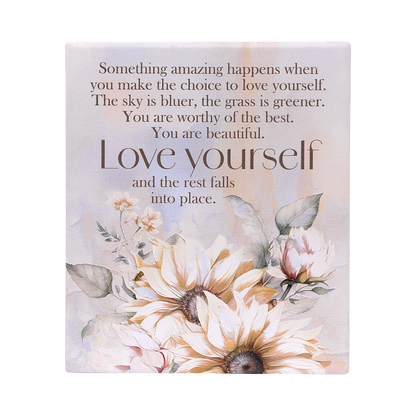 Saddle & Bloom Love Verse Plaque