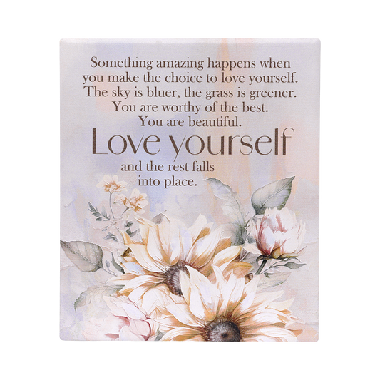 Saddle & Bloom Love Verse Plaque