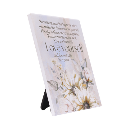 Saddle & Bloom Love Verse Plaque