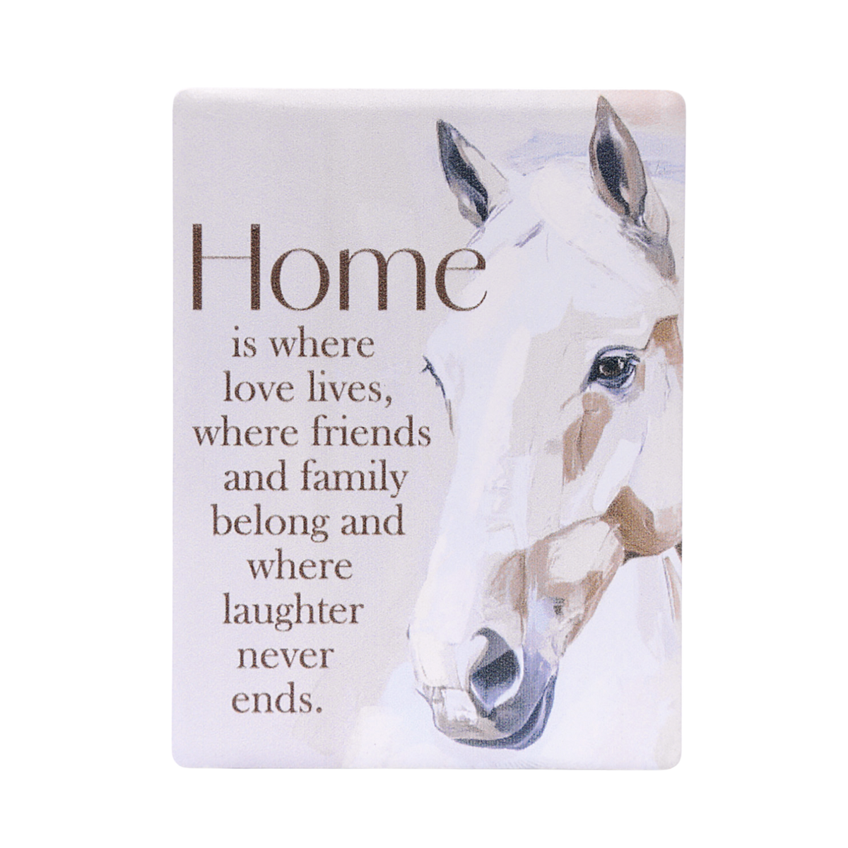 Home Ceramic Magnet - Saddle & Bloom