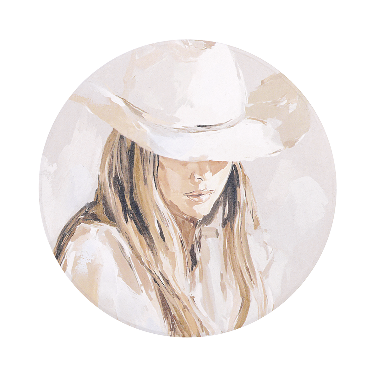 Cowgirl Ceramic Coaster - Saddle & Bloom
