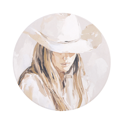 Cowgirl Ceramic Coaster - Saddle & Bloom