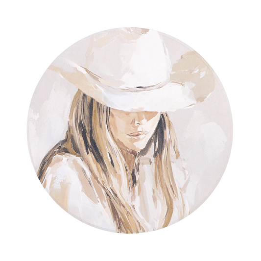 Cowgirl Ceramic Coaster - Saddle & Bloom