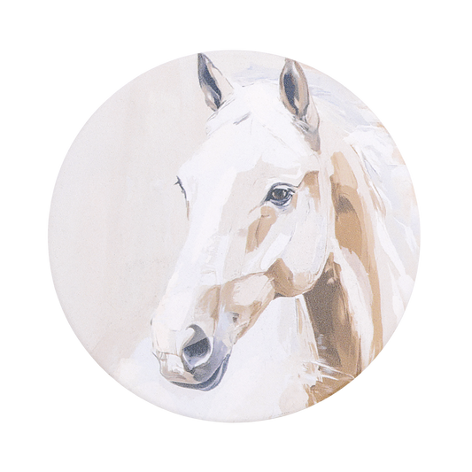 Horse Ceramic Coaster - Saddle & Bloom