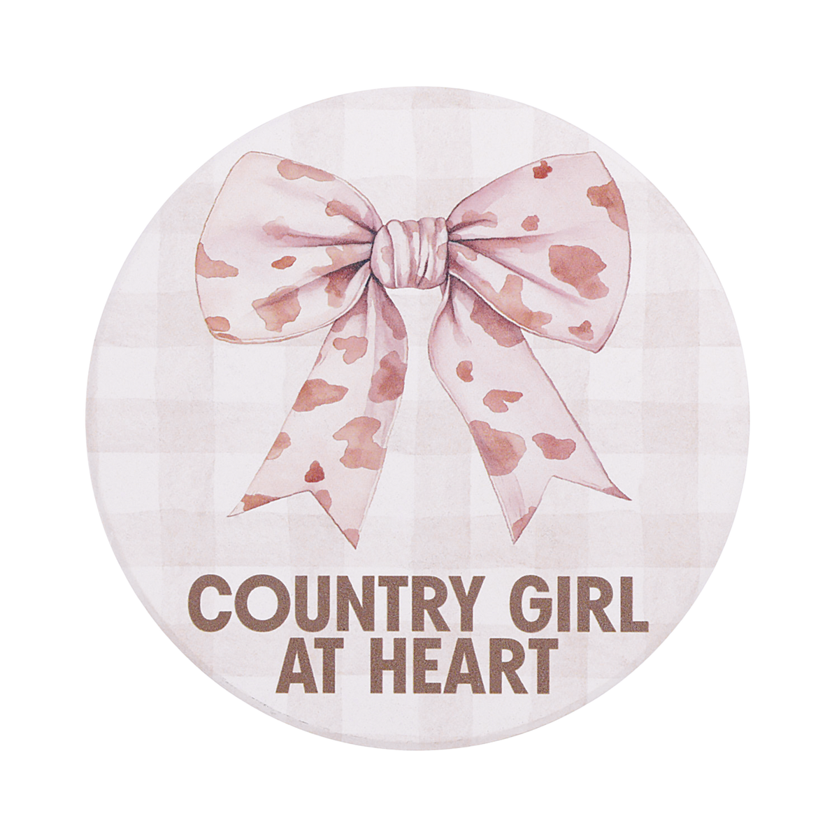 Country Girl Ceramic Coaster - Saddle & Bloom