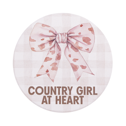 Country Girl Ceramic Coaster - Saddle & Bloom