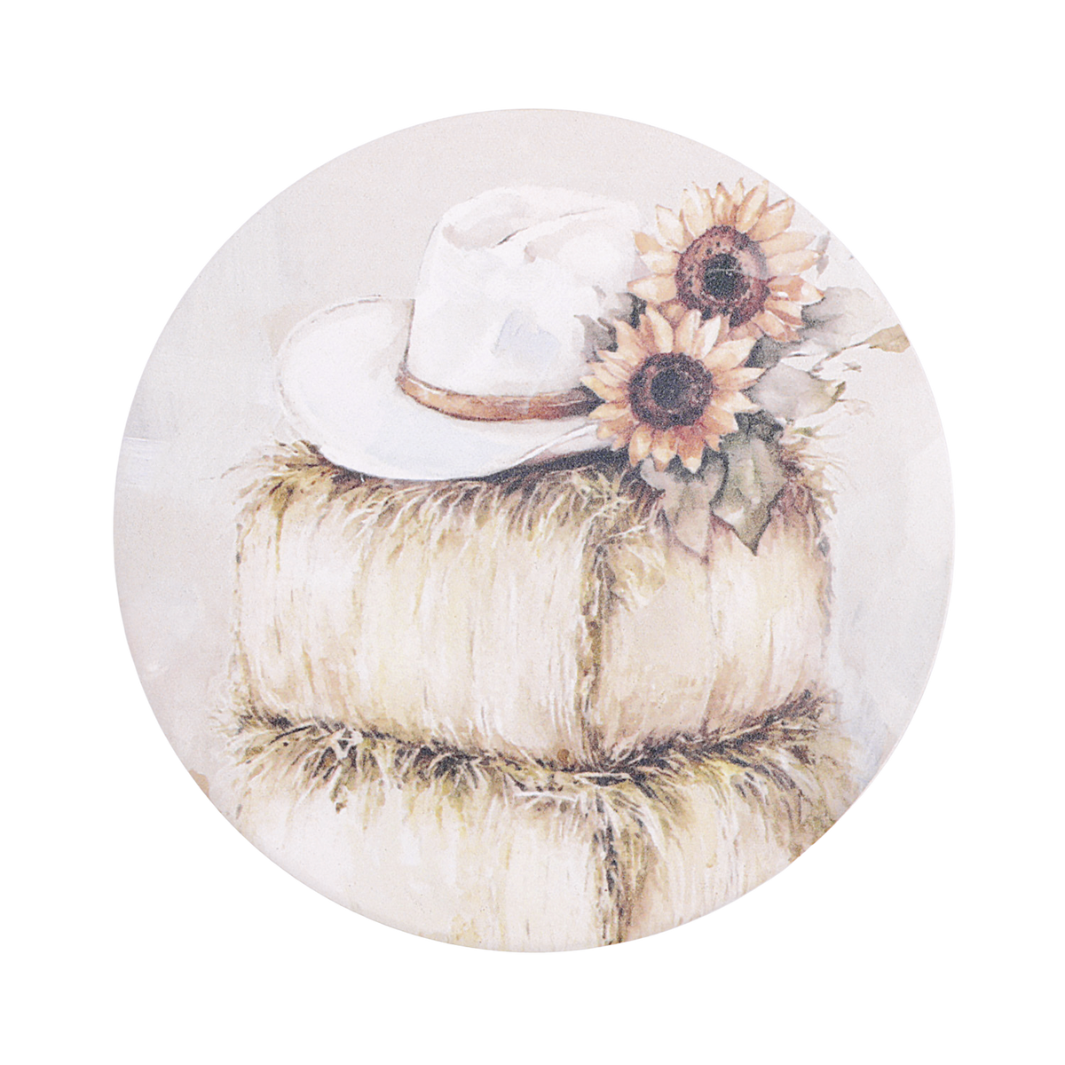 Hay Stack Ceramic Coaster - Saddle & Bloom
