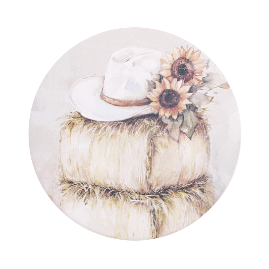 Hay Stack Ceramic Coaster - Saddle & Bloom