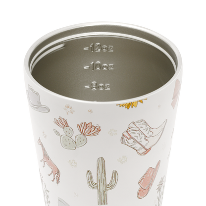 Country Insulated Coffee Cup - Saddle & Bloom