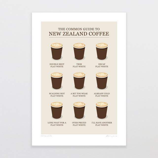 Coffee Guide Art Print by Glenn Jones