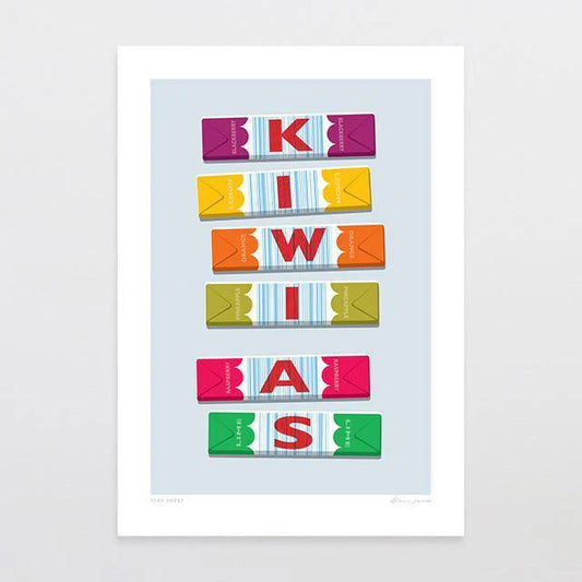 A4 Yeah Sweet Art Print by Glenn Jones