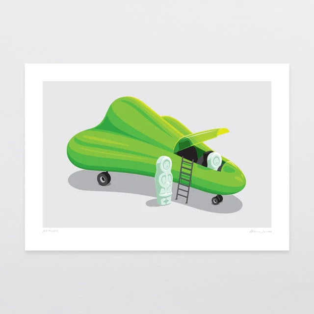 A4 Jet Pilots Art Print by Glenn Jones