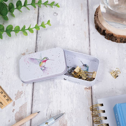 Wrendale 'Wisteria Wishes' Hummingbird Mini Tin