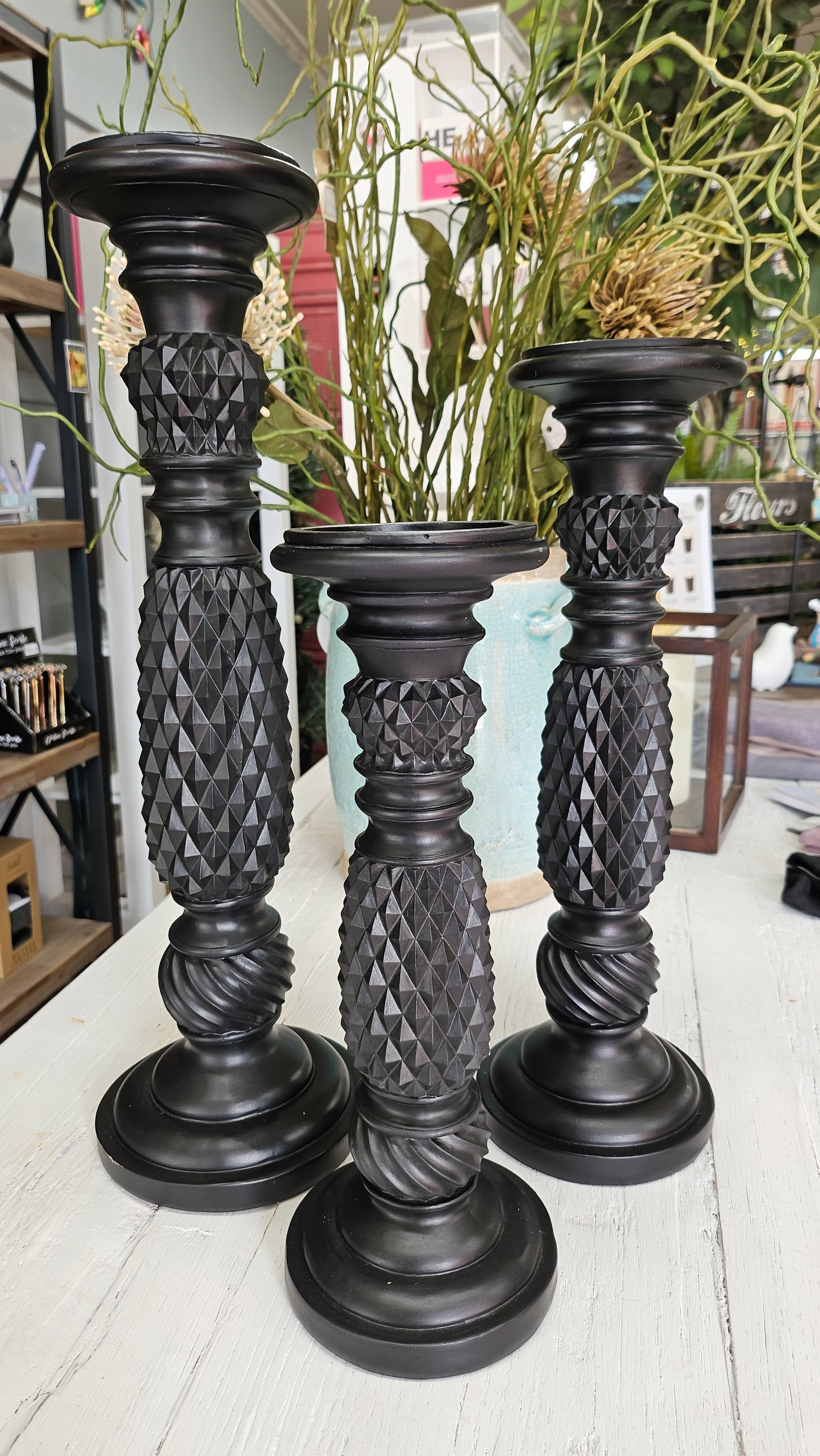 Black Candle Holder