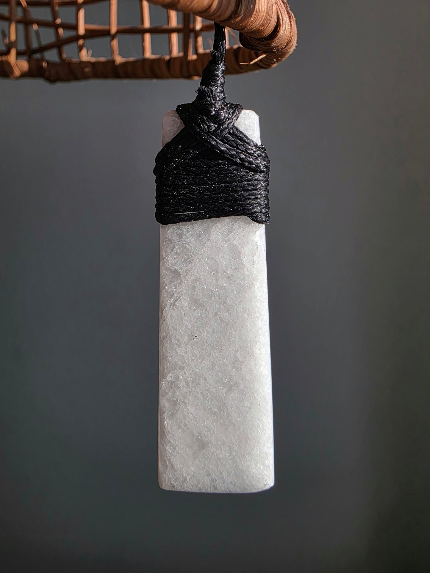 NZ West Coast Snow Quartz Neckalce and Earring Set