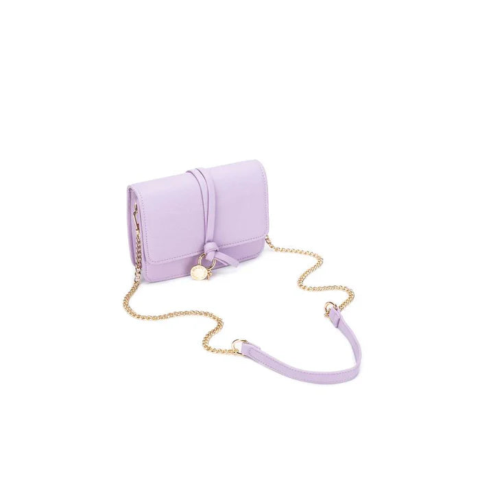 Gigi Lilac Crossbody Bag - Black Caviar