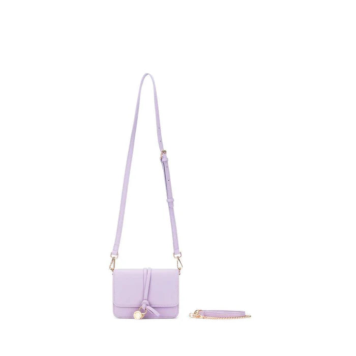 Gigi Lilac Crossbody Bag - Black Caviar