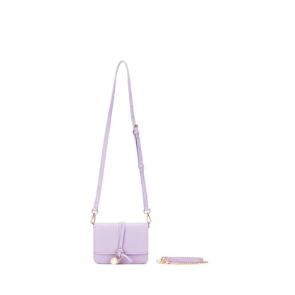 Gigi Lilac Crossbody Bag - Black Caviar
