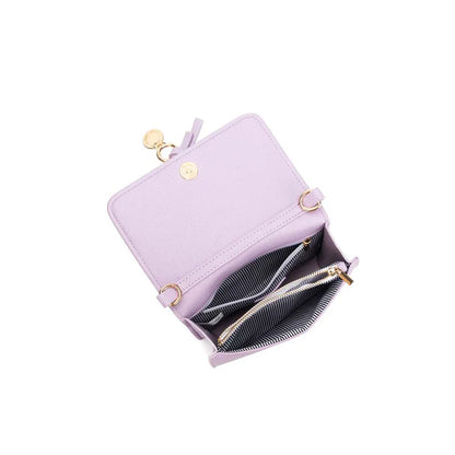 Gigi Lilac Crossbody Bag - Black Caviar