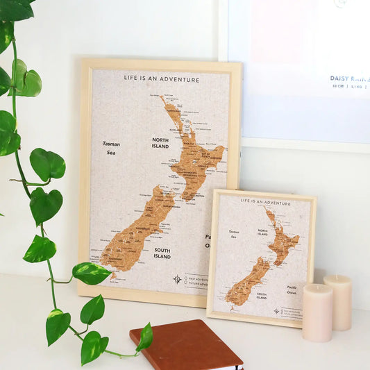 Aotearoa New Zealand Travel Board Map