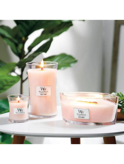 WoodWick White Honey Mini Candle